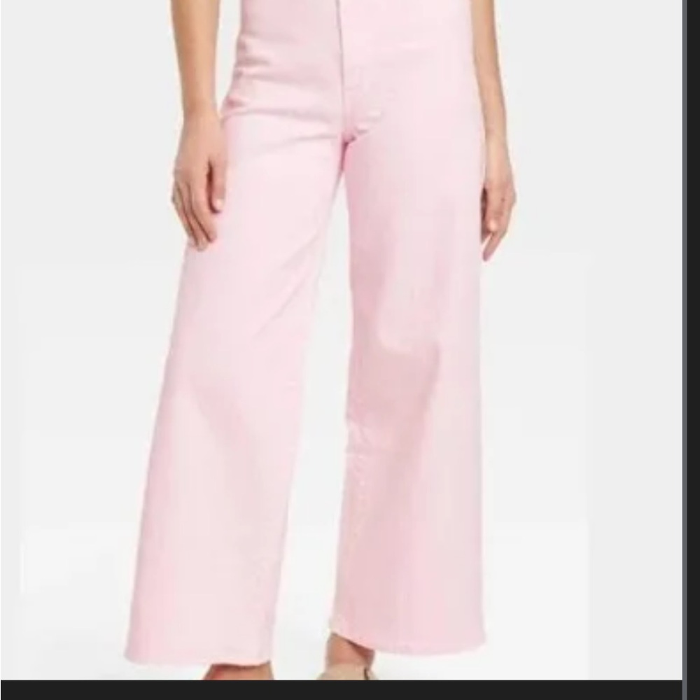 Universal Thread Light Pink Wide-Leg Jeans